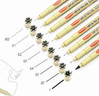 GETHPEN Micro Fineliner Pens, Fine Line Waterproof Ink Set, 8 Pack | 8 Black by GETHPEN