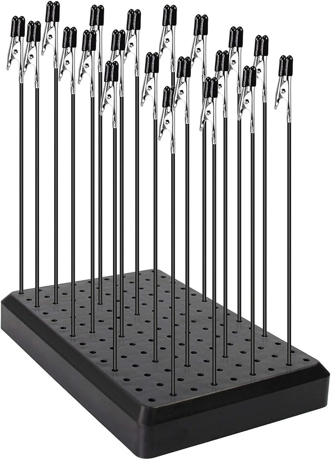 GJJC09B 1PC Painting Stand Base and 20PCS Alligator Clip Stick Set Modeling by Evemodel