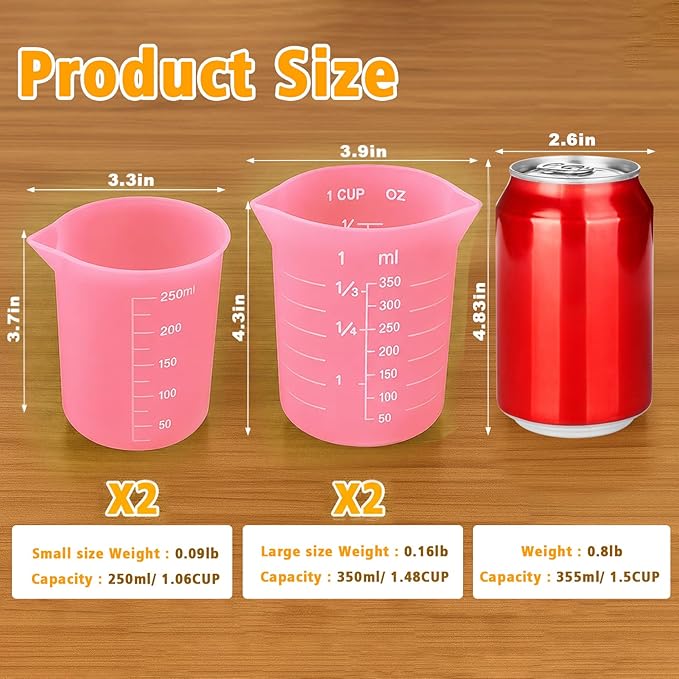 Palksky Silicone Cups for Melting Chocolate, Reusable Baking Supplies for DIY - Image 3