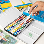 MEEDEN Empty Watercolor Tin Palette: Portable Watercolor Palette Paint Case - Image 6