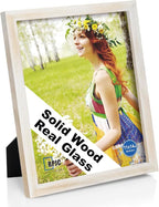 RPJC 11x14 inch Photo Frame Made of Solid Wood High Definition Glass Display by RPJC