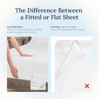 California Design Den Queen Size Fitted Sheet, Deep Pocket Soft 400 Thread - Image 5