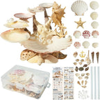 DualCozy Seashell Jewelry Stand Making Kit, Jewelry Holder Making Kit | Real by DualCozy