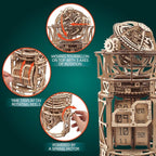 UGEARS Astronomer Table Clock - Image 6