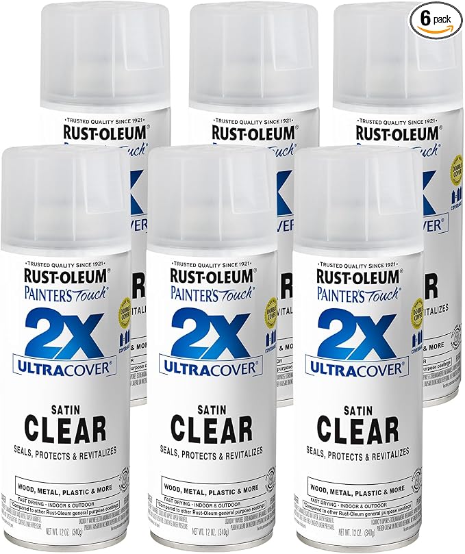 Rust-Oleum 346952-6PK Painter's Touch 2X Ultra Cover Spray Paint, 12 oz by Rust-Oleum
