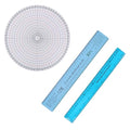 3pcs Ceramic Shrinkage Scale Ruler, Clay Sculpture Measuring Rulers Calipers by Unknown