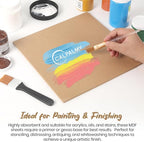 CALPALMY 24-Pack MDF Board 1/8 Inch Thick 12" x 12" Unfinished Wood Panels - Image 5