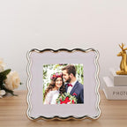Silver 6x6'' Wave Design Picture Frame - Image 4