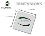 BuyPlastic L-043 Yellow Transparent Fluorescent Colored Acrylic Plexiglass Sheet - Image 2
