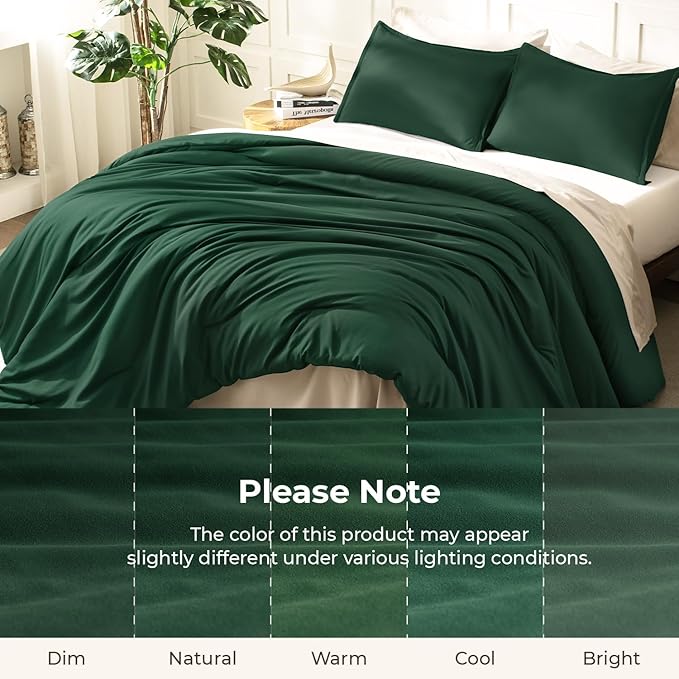 Litanika Comforters Emerald Green Oversized King Size, 3 Pieces Lightweight - Image 8
