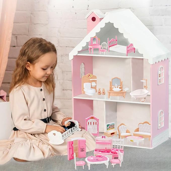 35 Pcs Dollhouse Furniture Accessories Set Mini House Furniture Small Dollhouse - Image 4