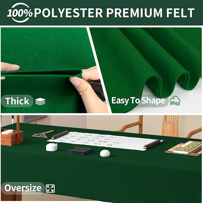 Moss Green Fabric Sheet 72" X 36", 1.4mm Thick Large Soft Durable Flexible - Image 5