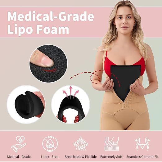 5 Pack Lipo Foam Pads, Tummy Tuck, Flattening Abdominal Compression Garments - Image 6