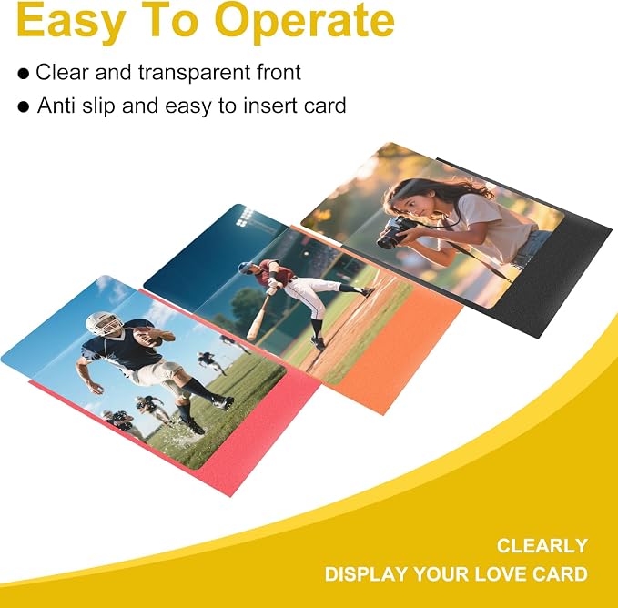 150 Pcs Matte Black Card Sleeves 2.6''x3.6'' Compatible - Image 4