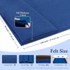 Royal Blue Felt Fabric Sheet 108" X 36", 1.4mm Thick Large Soft Durable - Image 2