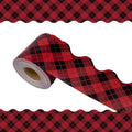 69 Ft Valentine's Day Bulletin Board Borders, Buffalo Plaid Bulletin Board by WUYUEJXI