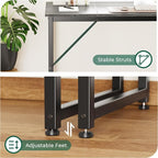 Huuger Computer Desk, 70 Inch Office Desk, Gaming Desk - Image 9