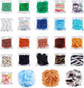 20 Colors Embellishments Assorted Novelty Yarn Odd Crochet Art Yarn Handmade by Magibeads