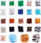 20 Colors Embellishments Assorted Novelty Yarn Odd Crochet Art Yarn Handmade by Magibeads