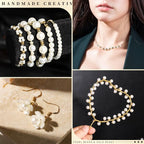 LEOBRO Pearl Beads for Bracelets, Bracelet Bead Kits, Small Pearl Beads and - Image 7