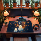 Cute Desk Mat Ghost Cartoon Mouse Pad Haunted House Style Desk Pad, Gaming - Image 4