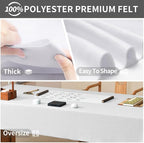 White Felt Fabric Sheet 36" X 36", 1.4mm Thick Large Soft Durable Flexible - Image 5