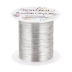 BENECREAT 28 Gauge 164 Yards Tarnish Resistant Silver Wire Jewelry Beading Wire by BENECREAT