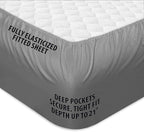 COONP Full XL Mattress Topper, Extra Thick Pillowtop, Cooling Plush Mattress - Image 4