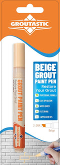 Grout Pen Light Beige – Tile Grout Colorant & Sealer Pen for Bathroom, Kitchen & Shower – Water-Based, Low Odor, Quick Dry, Easy DIY Grout Repair & Touch Ups