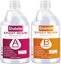 Shabebe Epoxy Resin, 1Gallon Epoxy Resin Crystal Clear, Not-Yellowing No-Bubble by Shabebe%E2%80%93SealProtectLikeaPro