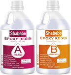 Shabebe Epoxy Resin, 1Gallon Epoxy Resin Crystal Clear, Not-Yellowing No-Bubble by Shabebe%E2%80%93SealProtectLikeaPro