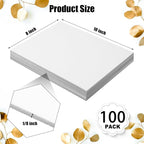 Frienda 100 Pack White Foam Board Foam Poster Boards 8 x 10 Inch - Image 2