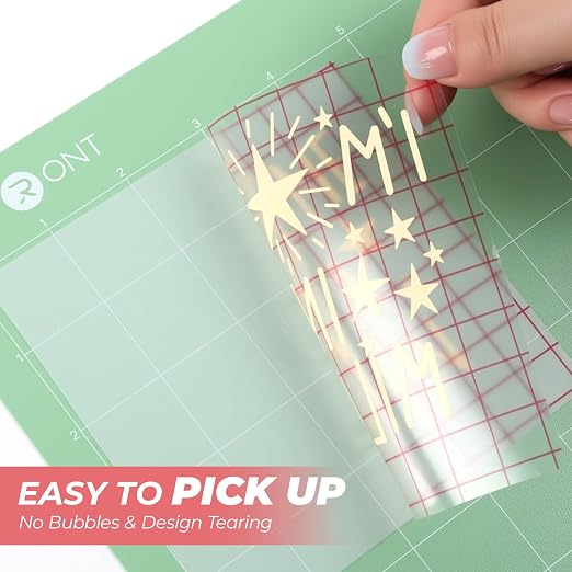 HTVRONT Transfer Tape for Vinyl, 5.5" x 30 FT, Medium Tack, Transfer Paper - Image 3