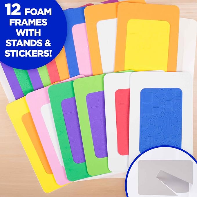 Horizon Group USA DIY Foam Picture Frame Craft Kit, Back to School Arts & Craft - Image 3