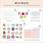 YOPPIX 140 PCS Acrylic Keychain Blank Set, Teachers Double-Sided UV DTF - Image 3