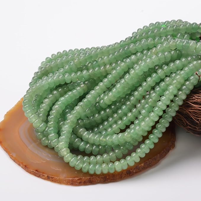 ICAI Beads 5x8mm Natural Rondelle Spacer Loose Beads - Image 4