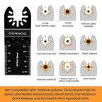 CONNOO 120 Pack Oscillating Saw Blades, Japanese Long Teeth, Quick Release - Image 3