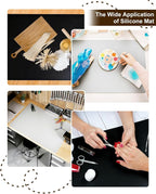 Art and Craft Silicone Mat, 24” x 16” x 2MM Large Crafting Sheet - Image 6
