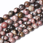 180PCS 4mm Natural Black Lace Rhodonite Beads Healing Power Stones Round Loose by NaturalStoneBeads