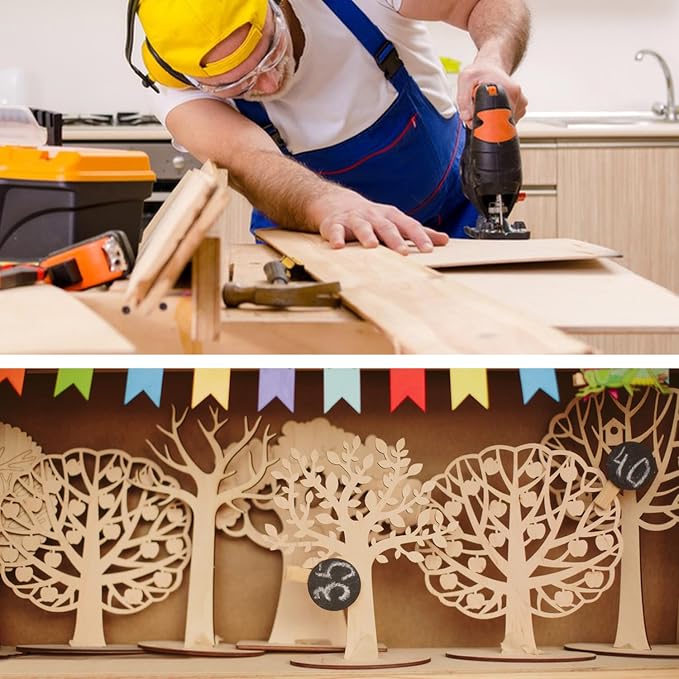 90 PCS Plywood Sheets for Crafts, Wood Boards for Crafts, Laser Cut Crafts - Image 6