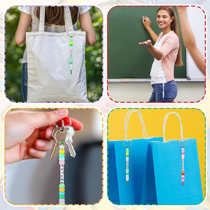 Suncalla 984 Pcs 24 Set Religious Keychain Craft Kit DIY Christian Congrats - Image 7