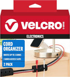 VELCRO Brand Cord Organizer for Desk Cable Management, Nightstand Organization by VELCROBrand