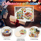 8 Pack Diamond Art Coasters, Bookshelf Diamond Painting Coasters Kits | Books - Image 7