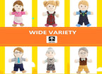 Family Hand Puppets for Kids, Includes Grandpa, Son - Image 4