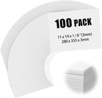 Frienda 100 Pack White Foam Board Foam Poster Boards by Frienda
