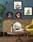 Embroidery Kit for Adult, 5 Sets Mushroom Embroidery Kit for Beginners | - Image 5