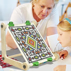 2 Pack Adjustable Wooden Embroidery Stands - Image 4