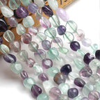 HAAMIIQII Natural Fluorite Crystal Pebble Stone 5-8mm Small Irregular Freeform - Image 4