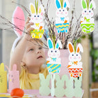 Fennoral 12 Pack Bunny Craft for Kids Make You Own Rabbit Foam Stickers - Image 4