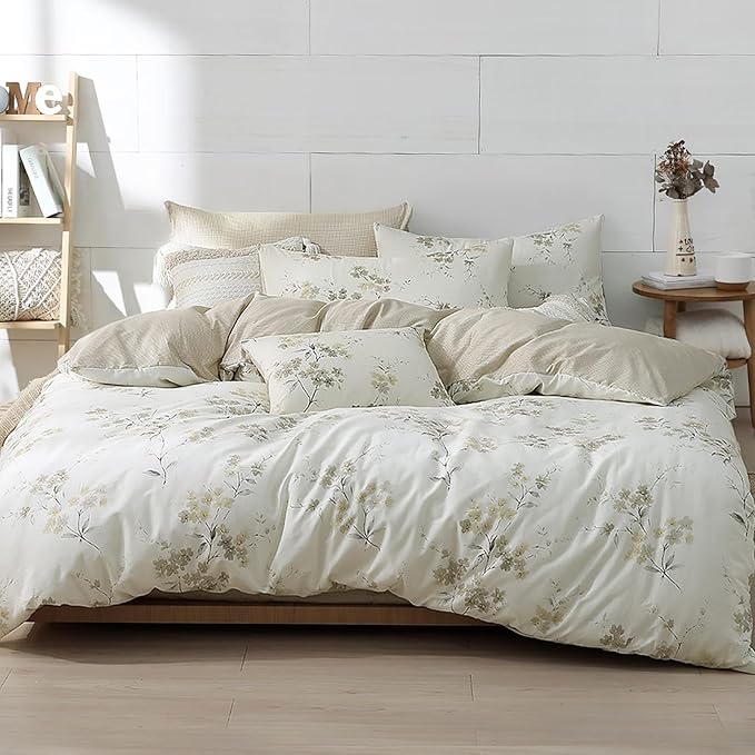 LEMIROE Floral Cotton Comforter King Size by LEMIROEBEDDING